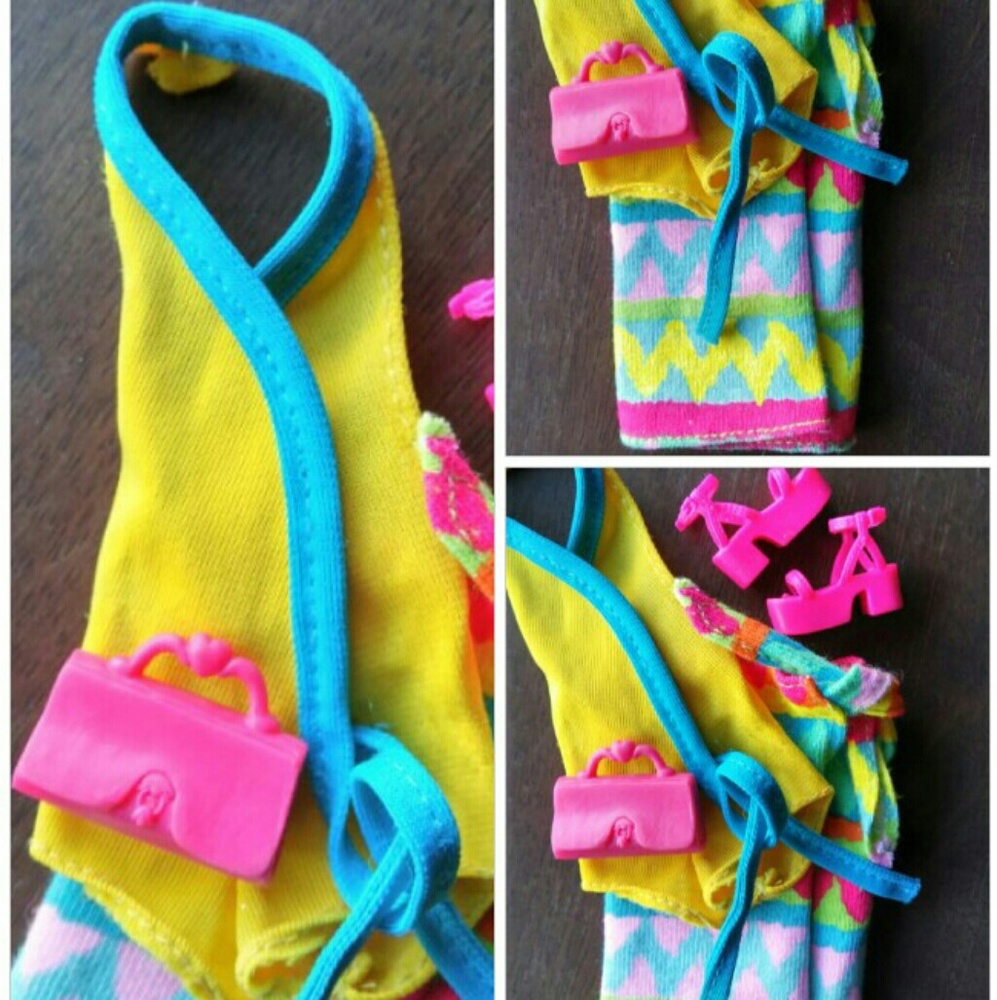 Bright Colorful Vintage Mixed Beach Outfit